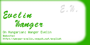 evelin wanger business card